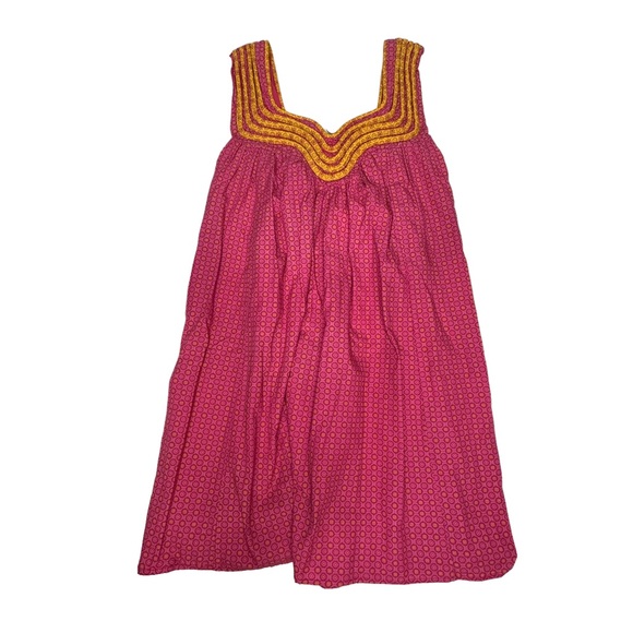 NWT Anthropologie Let Me Be Swing Tunic Mini Dress pink/yellow xxs - Picture 8 of 15